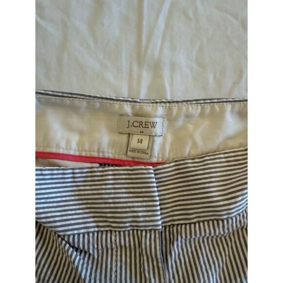 J. Crew Striped Seersucker Size 14 Lightweight Shorts 81616 Cotton - Picture 3 of 6